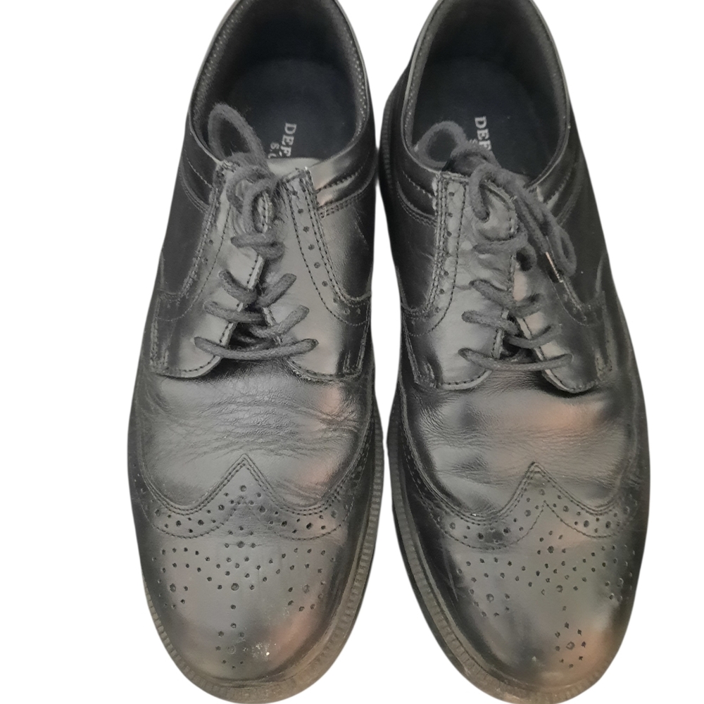 Deer Stags Tribune Men’s 9.5W Black Wingtip Oxford Dress Shoes SUPRO Comfort